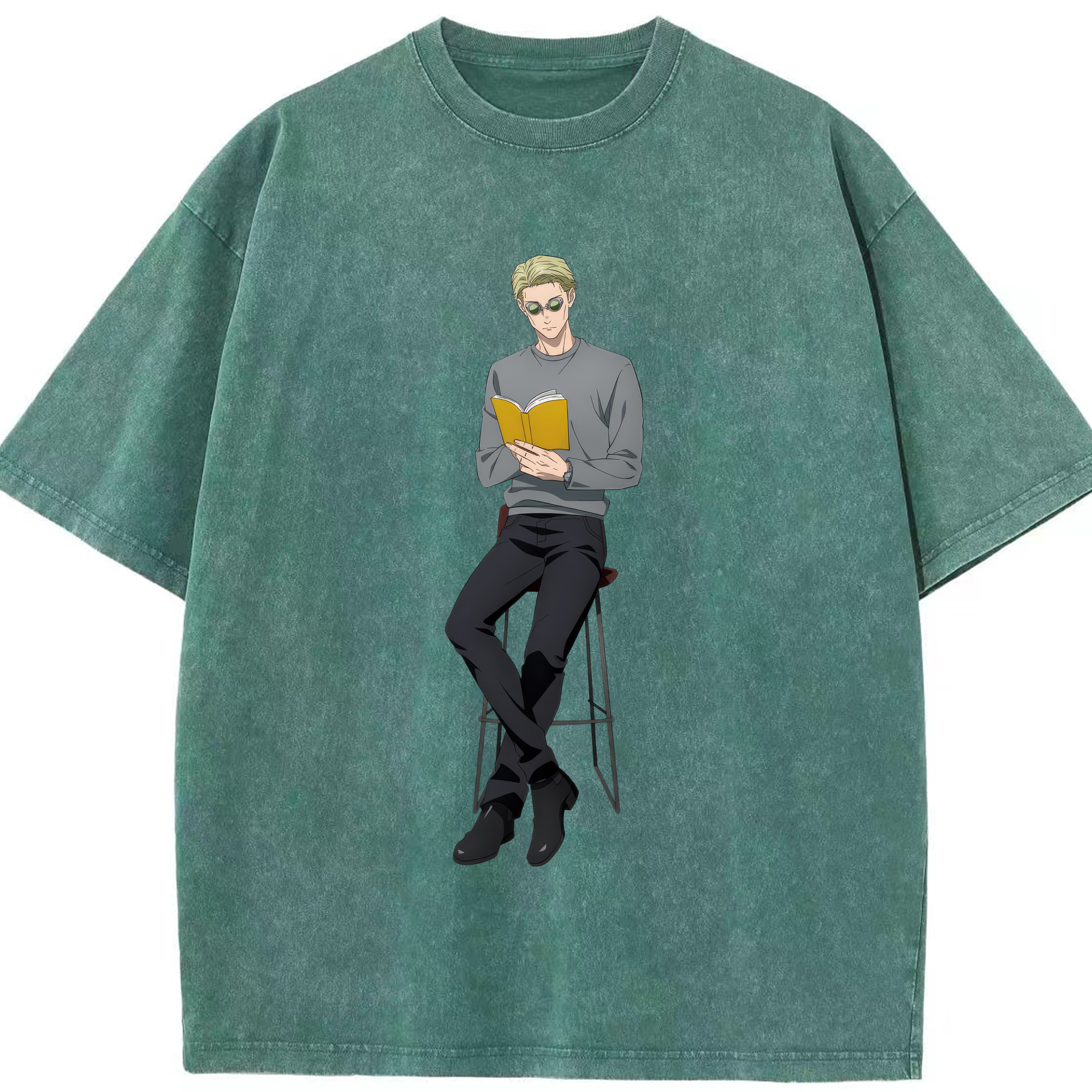 （画像用） 呪術廻戦 Jujutsu Kaisen 綿100% ヴィンテージ風 半袖Tシャツ（フロントプリント）